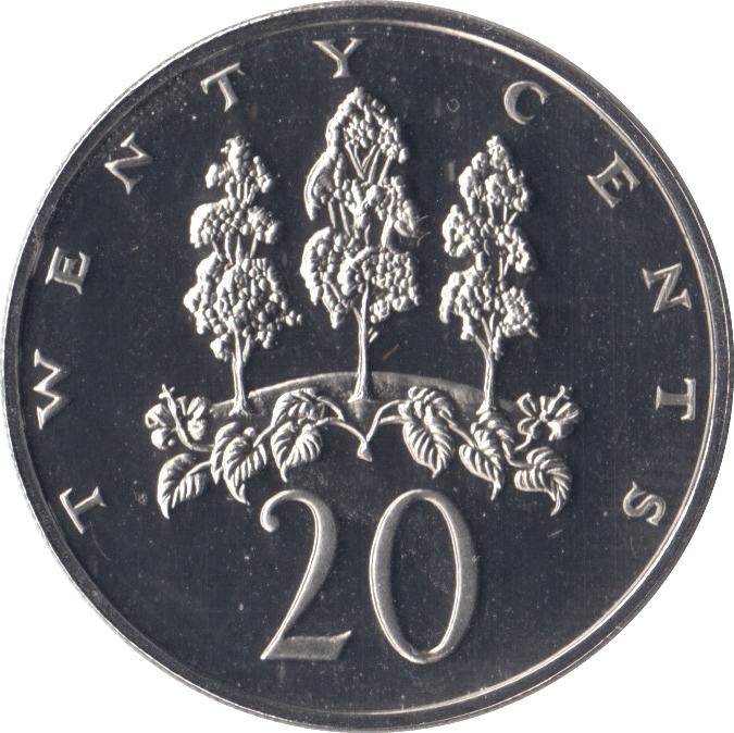 1976 JAMAICA 20 CENTS ( PROOF ) - WORLD COINS - Cambridgeshire Coins