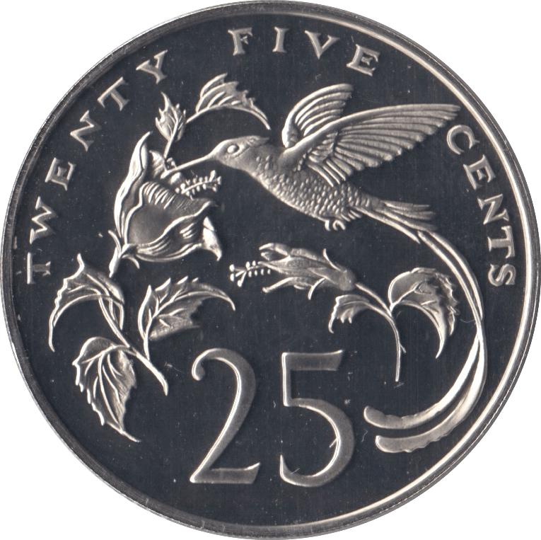 1976 JAMAICA 25 CENTS ( PROOF ) - WORLD COINS - Cambridgeshire Coins