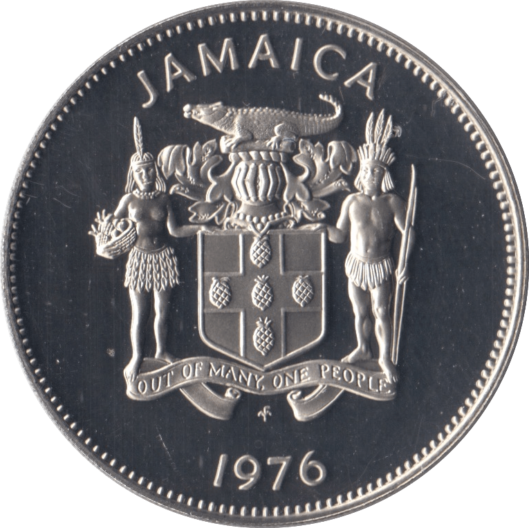 1976 JAMAICA 25 CENTS ( PROOF ) - WORLD COINS - Cambridgeshire Coins