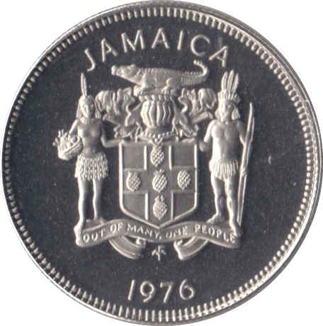 1976 JAMAICA 5 CENTS ( PROOF ) - WORLD COINS - Cambridgeshire Coins