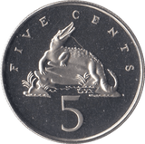 1976 JAMAICA 5 CENTS ( PROOF ) - WORLD COINS - Cambridgeshire Coins