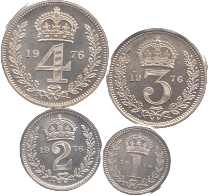1976 MAUNDY SET ELIZABETH II - Maundy Set - Cambridgeshire Coins