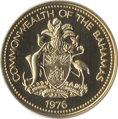 1976 ONE CENT BAHAMAS ( PROOF ) - SILVER WORLD COINS - Cambridgeshire Coins