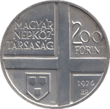 1976 SILVER 200 FORINT HUNGARY - SILVER WORLD COINS - Cambridgeshire Coins