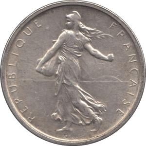 1976 SILVER 5 FRANCS FRANCE - SILVER WORLD COINS - Cambridgeshire Coins