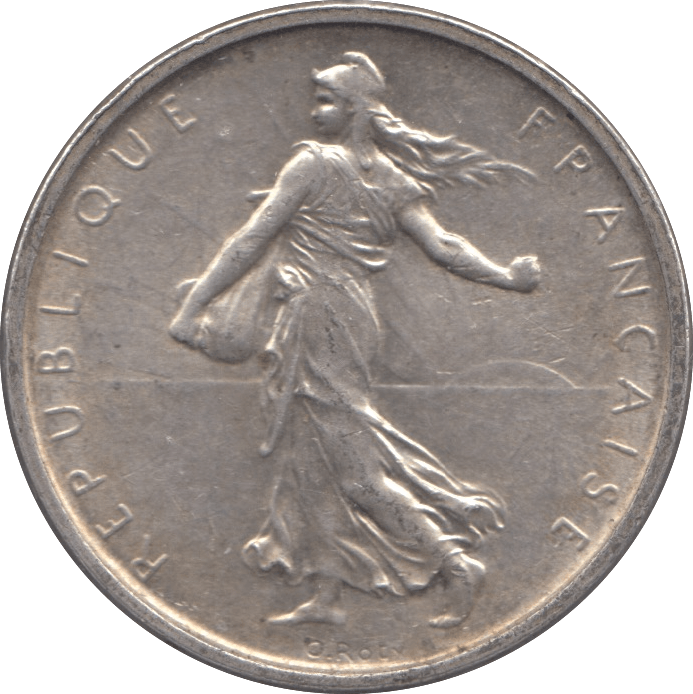 1976 SILVER 5 FRANCS FRANCE - SILVER WORLD COINS - Cambridgeshire Coins