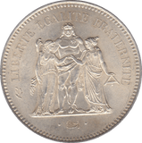 1976 SILVER FRANCE 50 FRANCS ( UNC ) - SILVER WORLD COINS - Cambridgeshire Coins