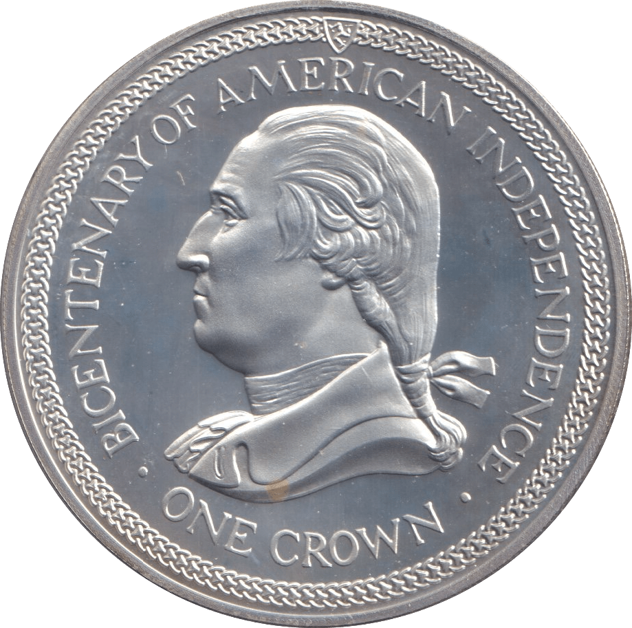 1976 SILVER ISLE OF MAN CROWN - SILVER WORLD COINS - Cambridgeshire Coins