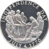 1976 SILVER PROOF INDEPENDENCE DAY MEDALLION USA - SILVER WORLD COINS - Cambridgeshire Coins