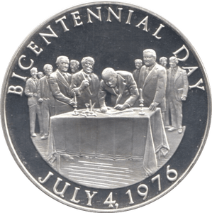 1976 SILVER PROOF INDEPENDENCE DAY MEDALLION USA - SILVER WORLD COINS - Cambridgeshire Coins