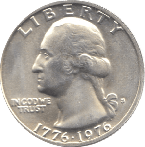 1976 SILVER QUARTER USA - SILVER WORLD COINS - Cambridgeshire Coins