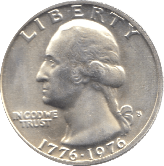 1976 SILVER QUARTER USA - SILVER WORLD COINS - Cambridgeshire Coins