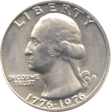 1976 SILVER QUARTER USA - SILVER WORLD COINS - Cambridgeshire Coins