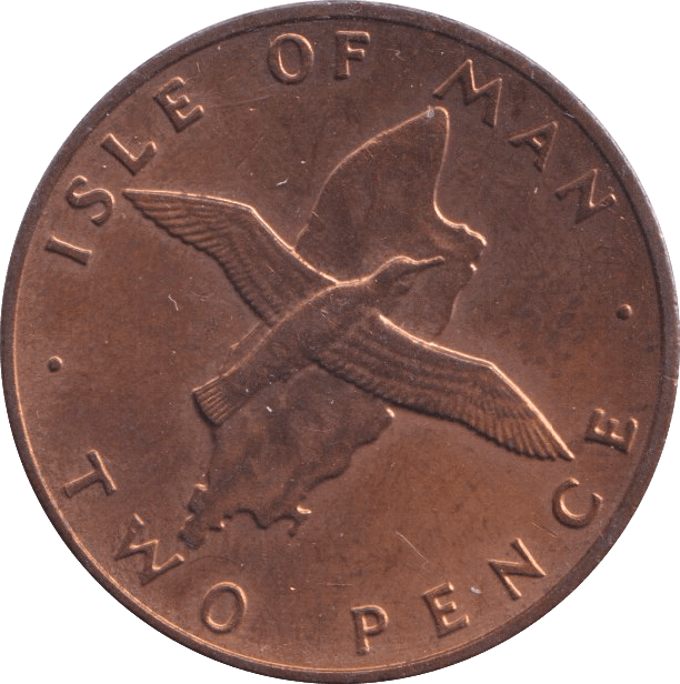 1976 TWO PENCE ISLE OF MAN - WORLD COINS - Cambridgeshire Coins