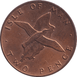 1976 TWO PENCE ISLE OF MAN - WORLD COINS - Cambridgeshire Coins