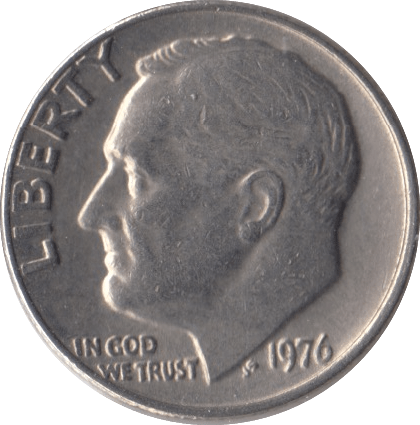 1976 USA ONE DIME - WORLD COINS - Cambridgeshire Coins