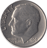 1976 USA ONE DIME - WORLD COINS - Cambridgeshire Coins