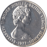 1977 1 CENT BRITISH VIRGIN ISLANDS ( SILVER PROOF ) - WORLD COINS - Cambridgeshire Coins