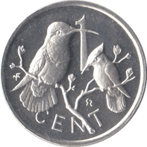 1977 1 CENT BRITISH VIRGIN ISLANDS ( SILVER PROOF ) - WORLD COINS - Cambridgeshire Coins