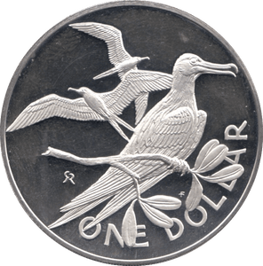 1977 1 DOLLAR BRITISH VIRGIN ISLANDS SILVER PROOF - SILVER WORLD COINS - Cambridgeshire Coins