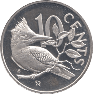 1977 10 CENTS BRITISH VIRGIN ISLANDS SILVER PROOF - SILVER WORLD COINS - Cambridgeshire Coins