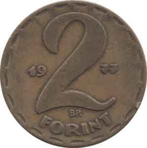 1977 2 FORINT HUNGARY - WORLD COINS - Cambridgeshire Coins