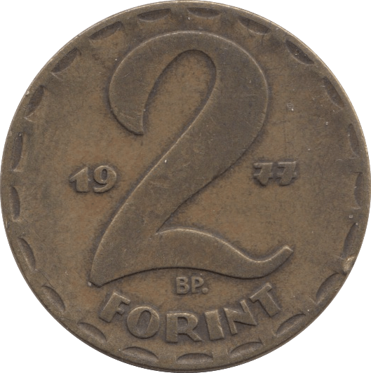 1977 2 FORINT HUNGARY - WORLD COINS - Cambridgeshire Coins