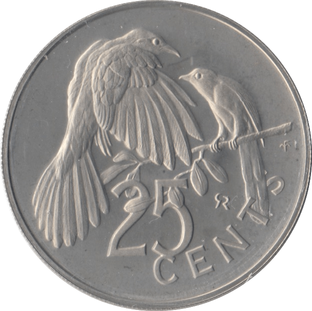 1977 25 CENTS BRITISH VIRGIN ISLANDS (PROOF) - SILVER WORLD COINS - Cambridgeshire Coins
