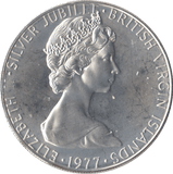 1977 25 CENTS BRITISH VIRGIN ISLANDS PROOF - SILVER WORLD COINS - Cambridgeshire Coins