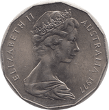 1977 AUSTRALIA 50 CENTS - WORLD COINS - Cambridgeshire Coins