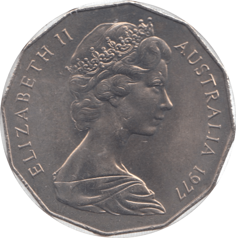 1977 AUSTRALIA 50 CENTS - WORLD COINS - Cambridgeshire Coins