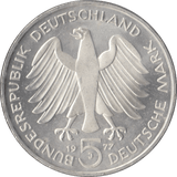1977 CARL FRIEDRICH GAUSS GERMANY SILVER 5 MARKS - SILVER WORLD COINS - Cambridgeshire Coins