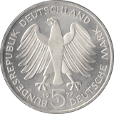 1977 CARL FRIEDRICH GAUSS GERMANY SILVER 5 MARKS - SILVER WORLD COINS - Cambridgeshire Coins