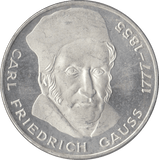 1977 CARL FRIEDRICH GAUSS GERMANY SILVER 5 MARKS - SILVER WORLD COINS - Cambridgeshire Coins