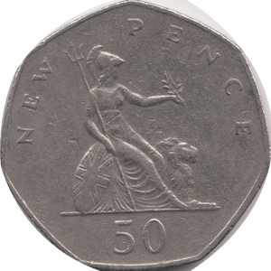 1977 CIRCULATED 50P BRITANNIA - 50P CIRCULATED - Cambridgeshire Coins