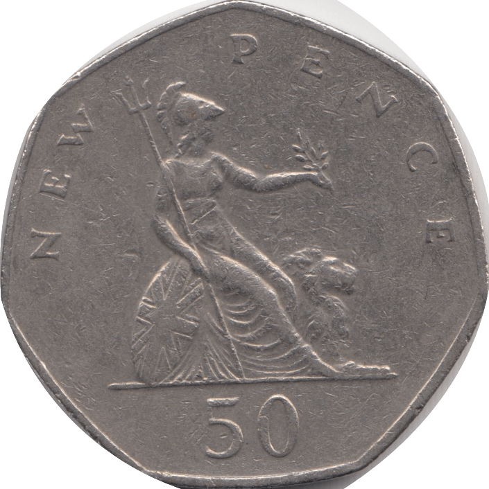 1977 CIRCULATED 50P BRITANNIA - 50P CIRCULATED - Cambridgeshire Coins