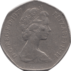 1977 CIRCULATED 50P BRITANNIA - 50P CIRCULATED - Cambridgeshire Coins