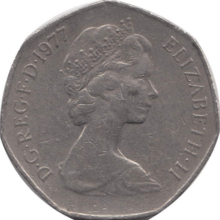 1977 CIRCULATED 50P BRITANNIA - 50P CIRCULATED - Cambridgeshire Coins