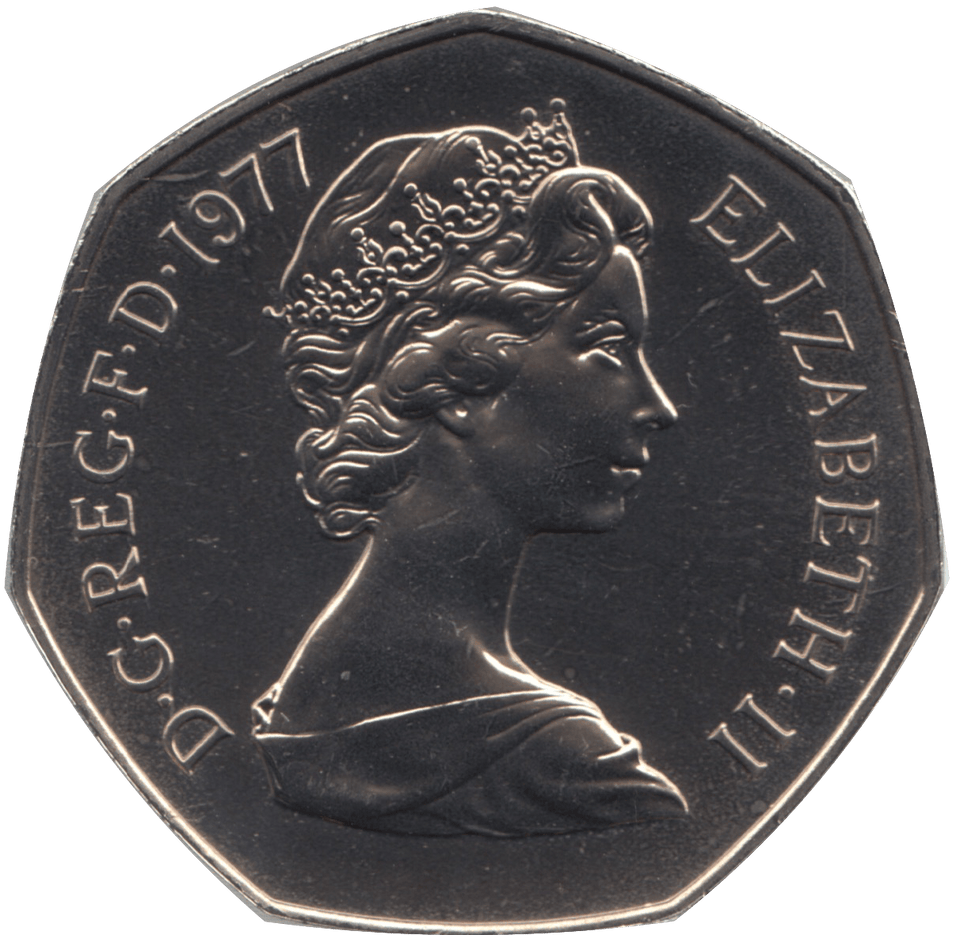 1977 FIFTY PENCE PROOF 50P COIN BRITANNIA - 50p Proof - Cambridgeshire Coins