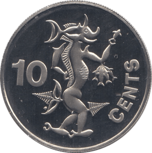1977 PROOF 10 CENTS SOLOMON ISLANDS - WORLD COINS - Cambridgeshire Coins