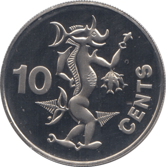 1977 PROOF 10 CENTS SOLOMON ISLANDS - WORLD COINS - Cambridgeshire Coins