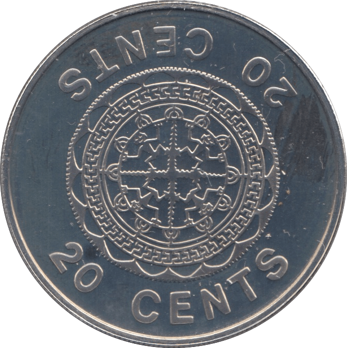 1977 PROOF 20 CENTS SOLOMON ISLANDS - WORLD COINS - Cambridgeshire Coins