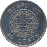 1977 PROOF 20 CENTS SOLOMON ISLANDS - WORLD COINS - Cambridgeshire Coins