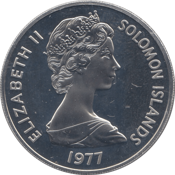 1977 PROOF 20 CENTS SOLOMON ISLANDS - WORLD COINS - Cambridgeshire Coins