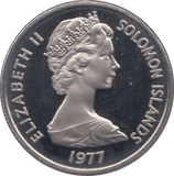1977 PROOF 5 CENTS SOLOMON ISLANDS - WORLD COINS - Cambridgeshire Coins