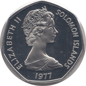 1977 PROOF ONE DOLLAR SOLOMON ISLANDS - WORLD COINS - Cambridgeshire Coins