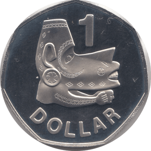 1977 PROOF ONE DOLLAR SOLOMON ISLANDS - WORLD COINS - Cambridgeshire Coins