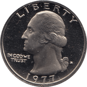 1977 QUARTER DOLLAR USA ( PROOF ) - WORLD COINS - Cambridgeshire Coins