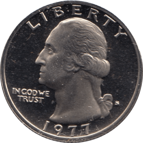 1977 QUARTER DOLLAR USA ( PROOF ) - WORLD COINS - Cambridgeshire Coins