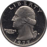 1977 QUARTER DOLLAR USA ( PROOF ) - WORLD COINS - Cambridgeshire Coins